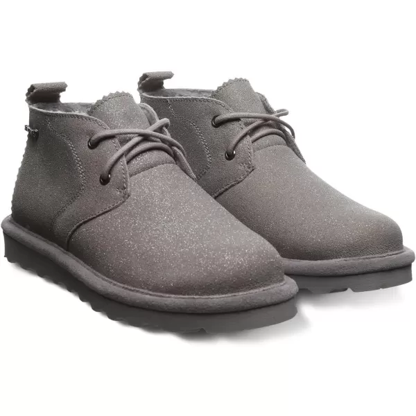 imageBEARPAW Womens Skye Multiple Colors  Womens Chukka Bootie  Womens Slip On Boot  Comfortable Winter BootGray Fog Caviar