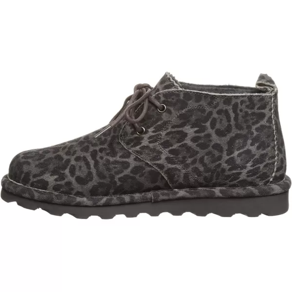 imageBEARPAW Womens Skye Multiple Colors  Womens Chukka Bootie  Womens Slip On Boot  Comfortable Winter BootGray Leopard