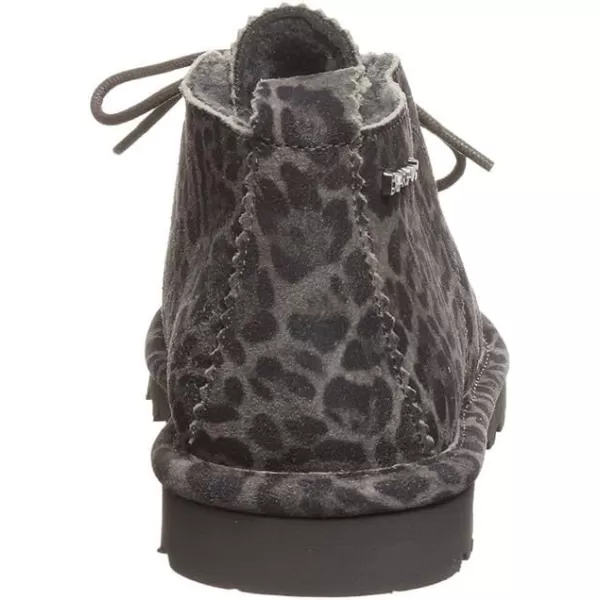 imageBEARPAW Womens Skye Multiple Colors  Womens Chukka Bootie  Womens Slip On Boot  Comfortable Winter BootGray Leopard