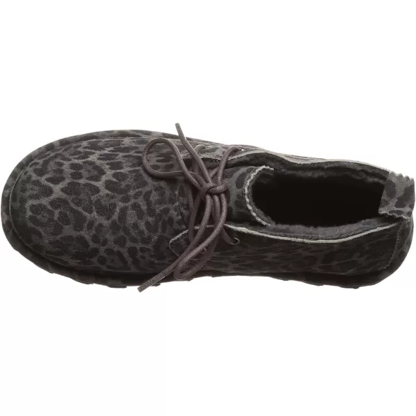 imageBEARPAW Womens Skye Multiple Colors  Womens Chukka Bootie  Womens Slip On Boot  Comfortable Winter BootGray Leopard