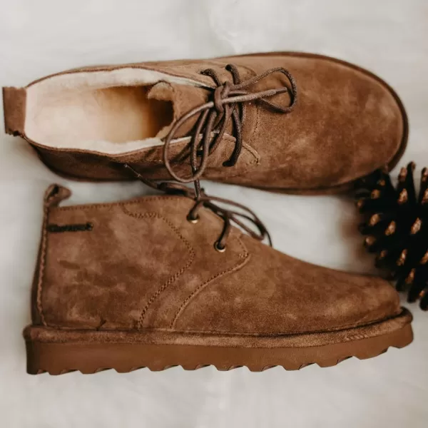 imageBEARPAW Womens Skye Multiple Colors  Womens Chukka Bootie  Womens Slip On Boot  Comfortable Winter BootHickory Ii