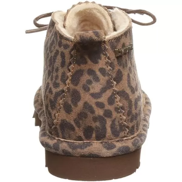 imageBEARPAW Womens Skye Multiple Colors  Womens Chukka Bootie  Womens Slip On Boot  Comfortable Winter BootLeopard