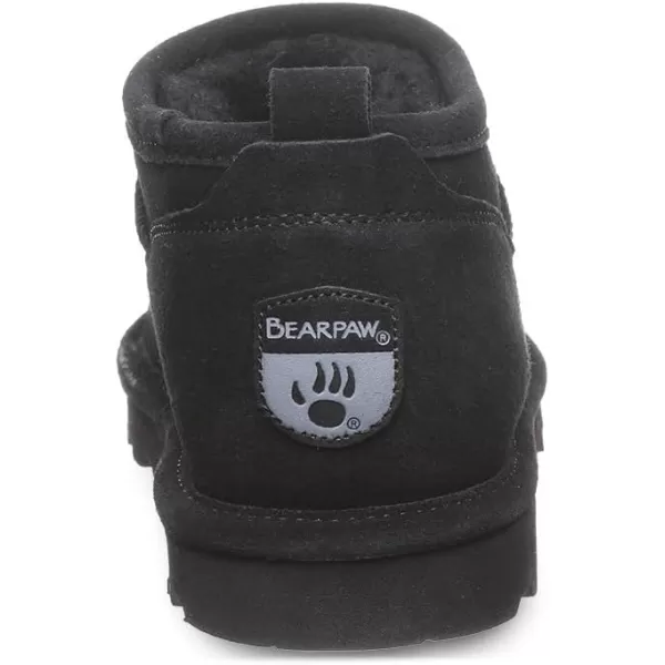 imageBEARPAW Womens Super Shorty Boot  Womens Ankle Boot  Womens Slip On Boot  Comfortable Winter Boot  Multiple Colors ampamp SizesBlack