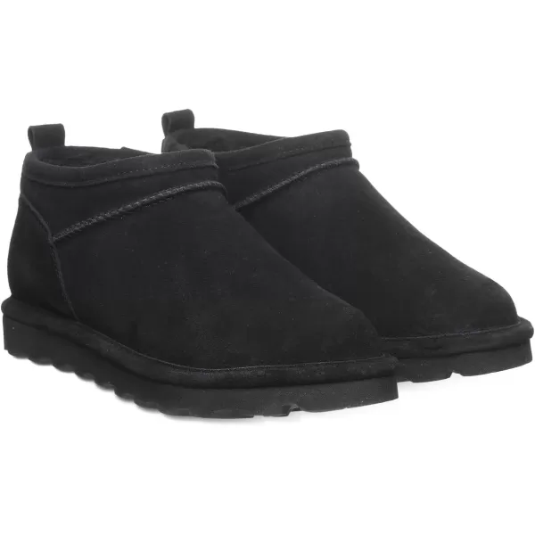 imageBEARPAW Womens Super Shorty Boot  Womens Ankle Boot  Womens Slip On Boot  Comfortable Winter Boot  Multiple Colors ampamp SizesBlack