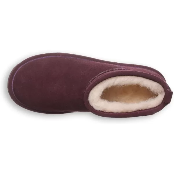 imageBEARPAW Womens Super Shorty Boot  Womens Ankle Boot  Womens Slip On Boot  Comfortable Winter Boot  Multiple Colors ampamp SizesEggplant