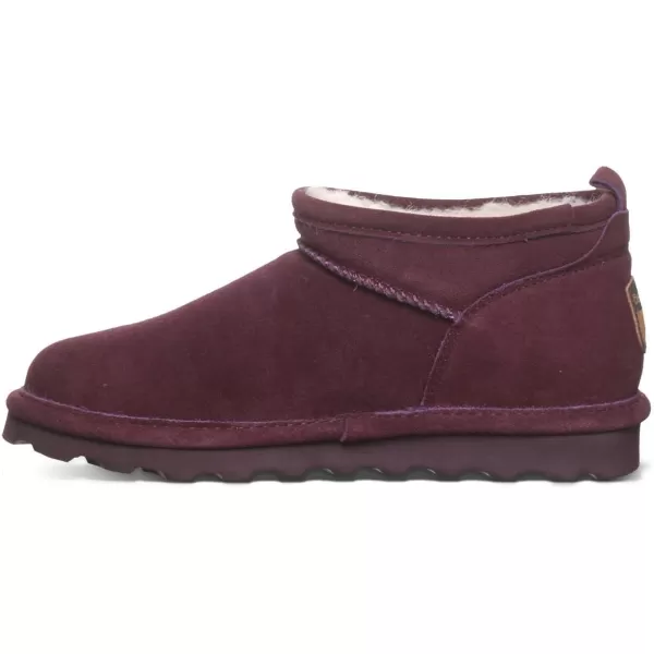 imageBEARPAW Womens Super Shorty Boot  Womens Ankle Boot  Womens Slip On Boot  Comfortable Winter Boot  Multiple Colors ampamp SizesEggplant