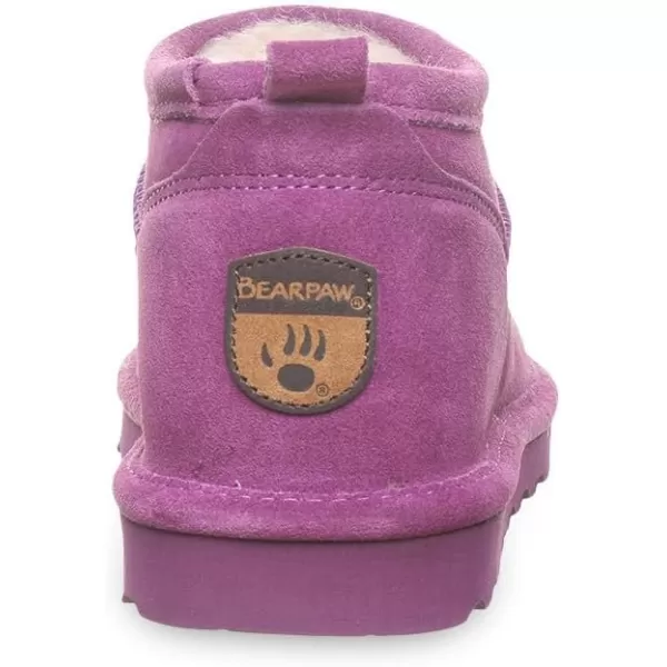 imageBEARPAW Womens Super Shorty Boot  Womens Ankle Boot  Womens Slip On Boot  Comfortable Winter Boot  Multiple Colors ampamp SizesHypnotic Violet