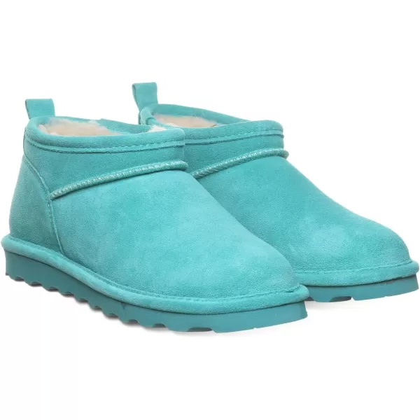 imageBEARPAW Womens Super Shorty Boot  Womens Ankle Boot  Womens Slip On Boot  Comfortable Winter Boot  Multiple Colors ampamp SizesLiquid Turquoise