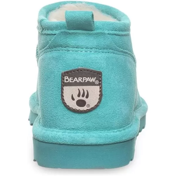 imageBEARPAW Womens Super Shorty Boot  Womens Ankle Boot  Womens Slip On Boot  Comfortable Winter Boot  Multiple Colors ampamp SizesLiquid Turquoise