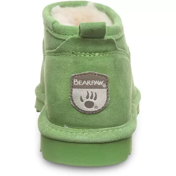 imageBEARPAW Womens Super Shorty Boot  Womens Ankle Boot  Womens Slip On Boot  Comfortable Winter Boot  Multiple Colors ampamp SizesRacing Green