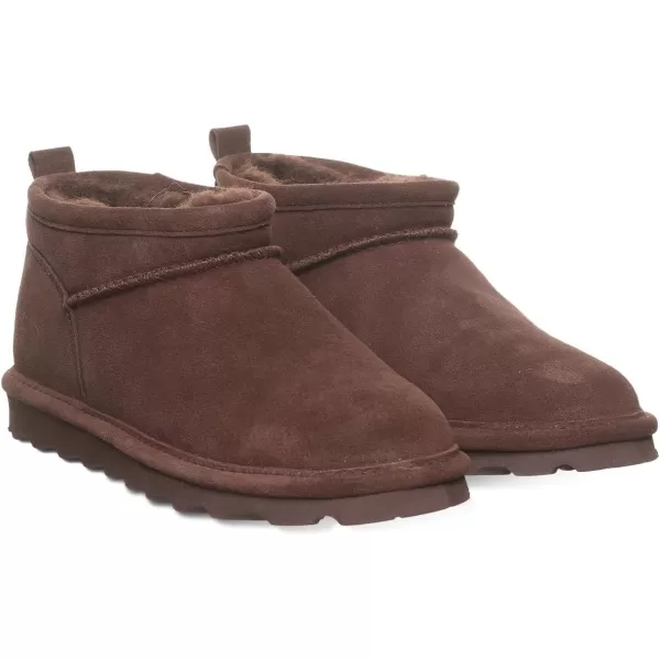 imageBEARPAW Womens Super Shorty Boot  Womens Ankle Boot  Womens Slip On Boot  Comfortable Winter Boot  Multiple Colors ampamp SizesWalnut