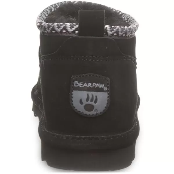 imageBEARPAW Womens Super Shorty Deco Multiple Colors  Womens Ankle Boot  Womens Slip On Boot  Comfortable Winter BootBlack Ii