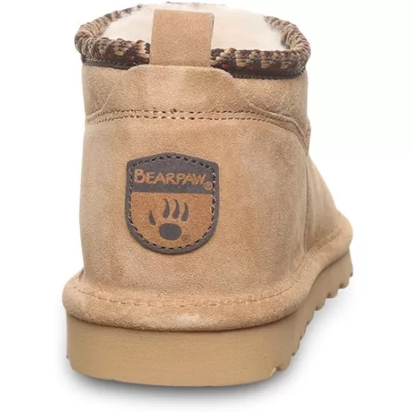 imageBEARPAW Womens Super Shorty Deco Multiple Colors  Womens Ankle Boot  Womens Slip On Boot  Comfortable Winter BootIced Coffee