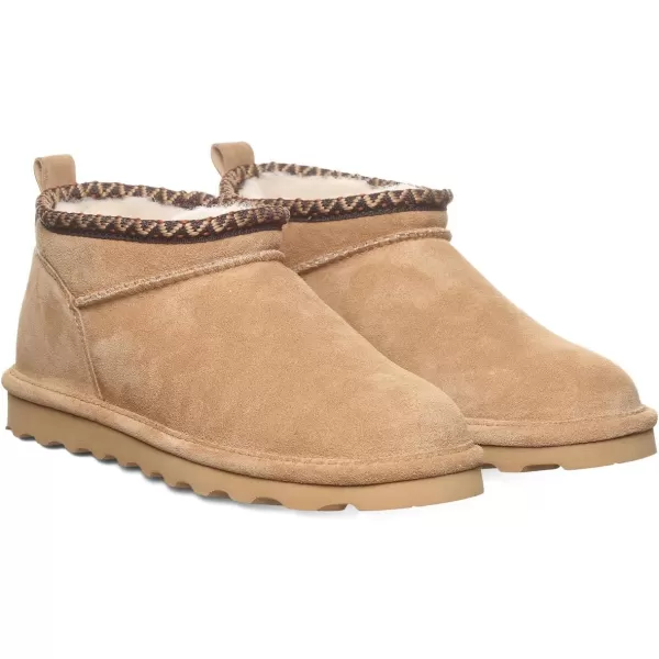 imageBEARPAW Womens Super Shorty Deco Multiple Colors  Womens Ankle Boot  Womens Slip On Boot  Comfortable Winter BootIced Coffee