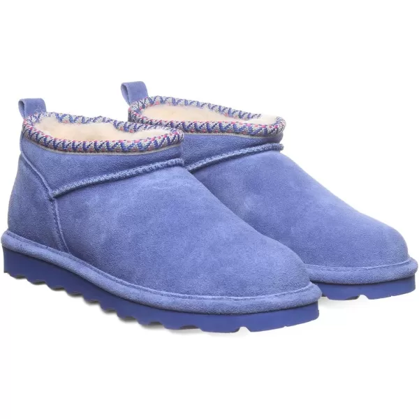 imageBEARPAW Womens Super Shorty Deco Multiple Colors  Womens Ankle Boot  Womens Slip On Boot  Comfortable Winter BootUltramarine