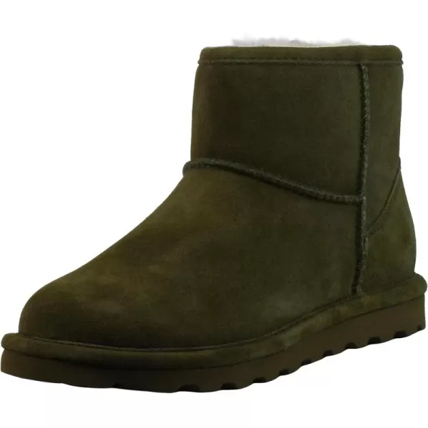 imageBEARPAW Womens Alyssa Multiple Colors  Womens Ankle Boot  Womens Slip On Boot  Comfortable Winter BootDark Olive