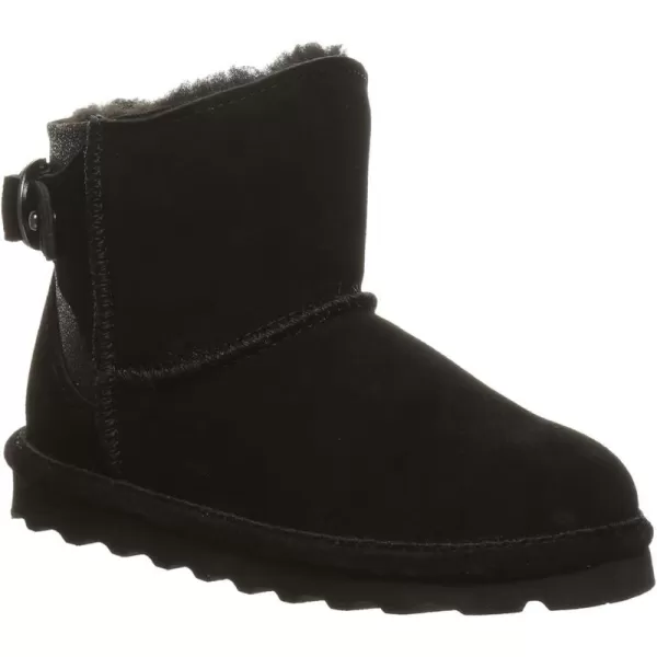 imageBEARPAW Womens Betty Multiple Colors  Womens Ankle Bootie  Womens Slip On Boot  Comfortable Winter BootBlack Caviar