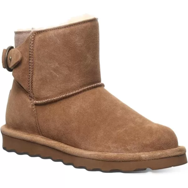 imageBEARPAW Womens Betty Multiple Colors  Womens Ankle Bootie  Womens Slip On Boot  Comfortable Winter BootHickory Caviar
