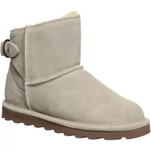 imageBEARPAW Womens Betty Multiple Colors  Womens Ankle Bootie  Womens Slip On Boot  Comfortable Winter BootWinter White Caviar
