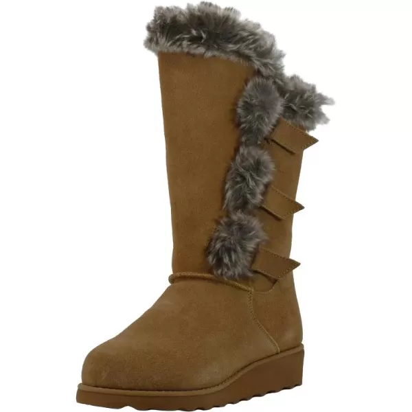 imageBEARPAW Womens Genevieve Multiple Colors  Womens Boot Classic Suede  Womens Slip On Boot  Comfortable Winter BootHickory