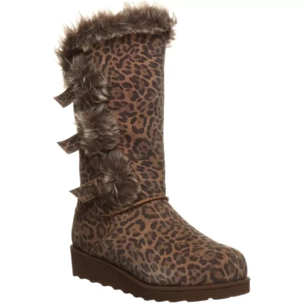 imageBEARPAW Womens Genevieve Multiple Colors  Womens Boot Classic Suede  Womens Slip On Boot  Comfortable Winter BootLeopard
