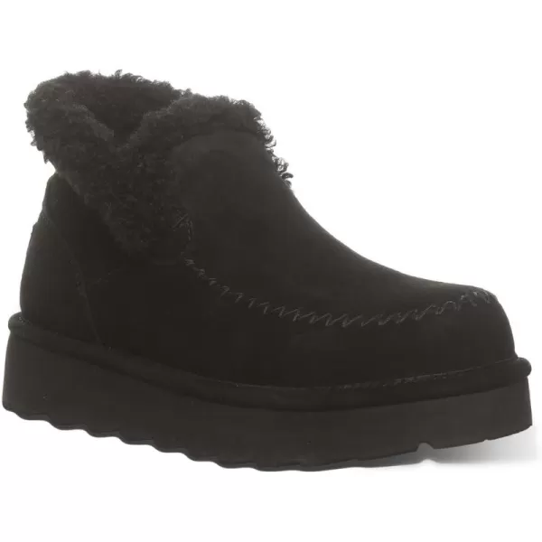imageBEARPAW Womens Maeve Platform Lo  Womens Boot Classic Suede  Womens Slip On Boot  Comfortable Winter BootBlack Ii