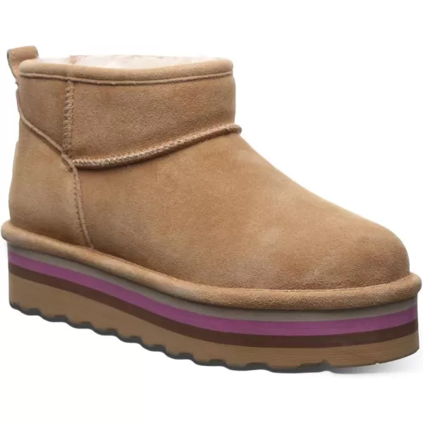imageBEARPAW Womens Retro Shorty Boot  Womens Ankle Boot  Comfortable Winter BootIced Coffee