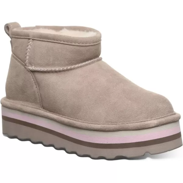 imageBEARPAW Womens Retro Shorty Boot  Womens Ankle Boot  Comfortable Winter BootStone