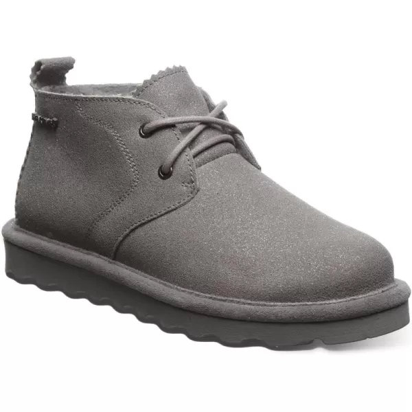 imageBEARPAW Womens Skye Multiple Colors  Womens Chukka Bootie  Womens Slip On Boot  Comfortable Winter BootGray Fog Caviar