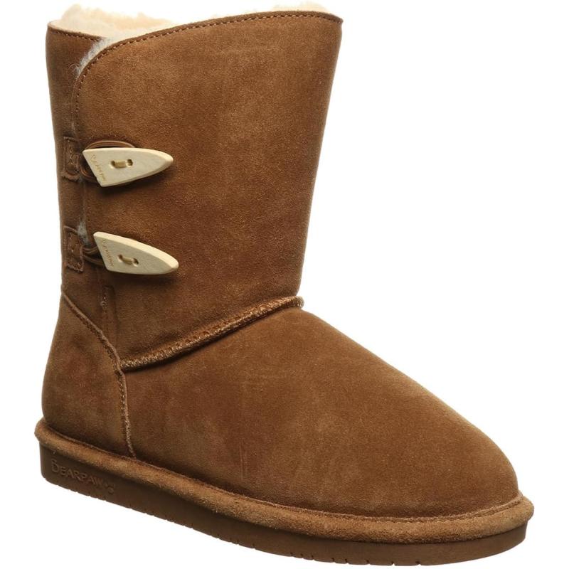 imageBEARPAW Womens Abigail Multiple Colors  Womens Fashion Boot  Womens Slip On Boot  Comfortable Winter BootHickory Ii