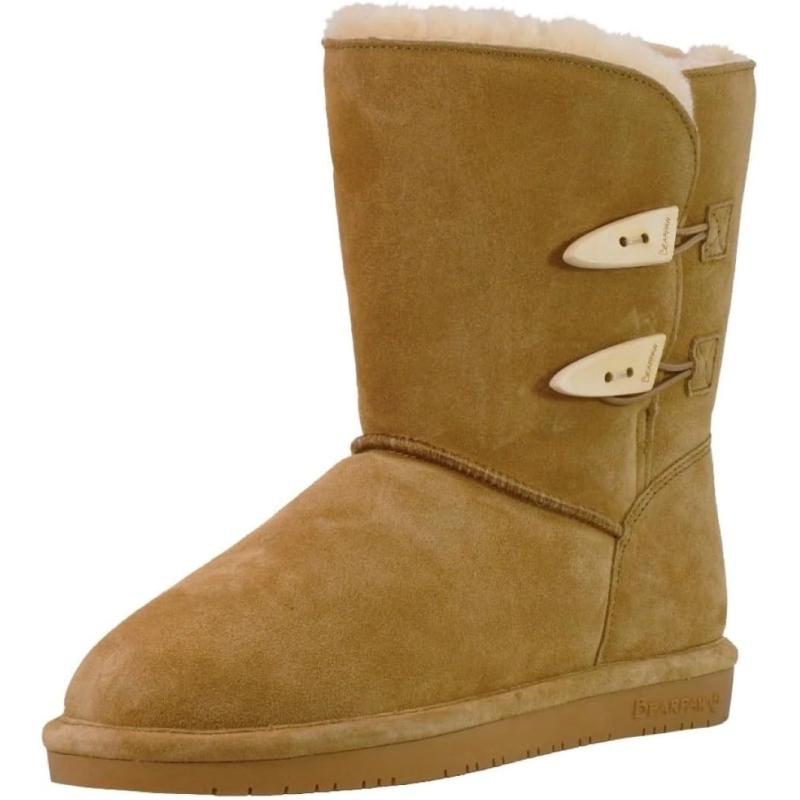 imageBEARPAW Womens Abigail Multiple Colors  Womens Fashion Boot  Womens Slip On Boot  Comfortable Winter BootWheat