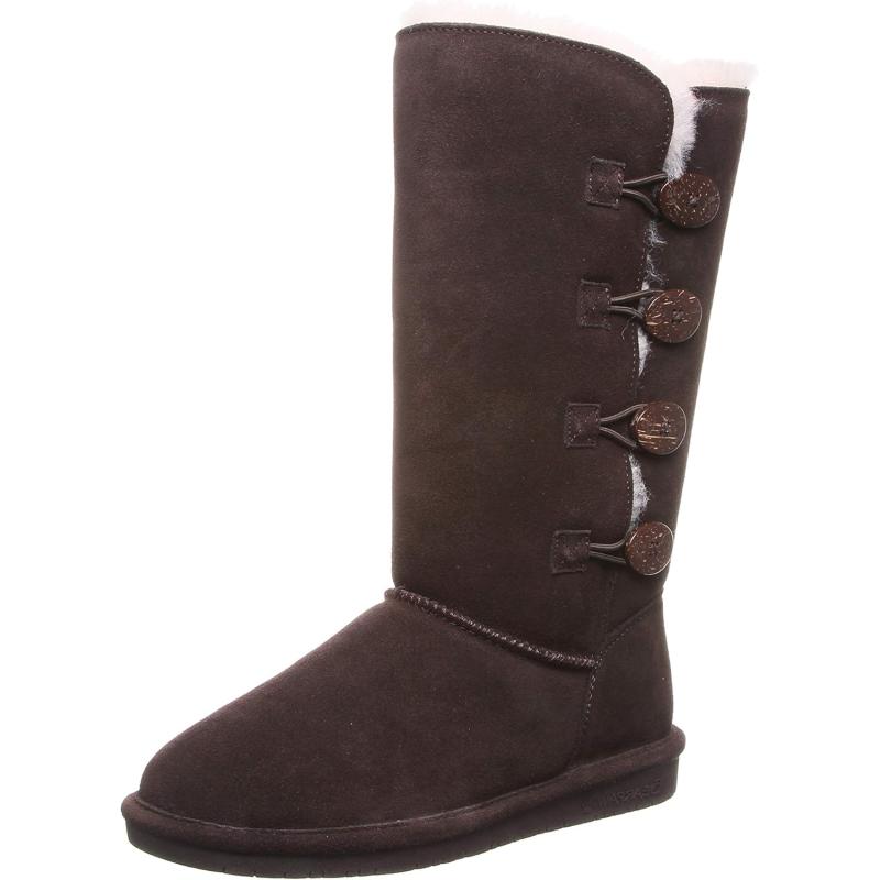 imageBEARPAW Womens Lori Multiple Colors  Womens Boot Classic Suede  Womens Slip On Boot  Comfortable Winter BootChocolate