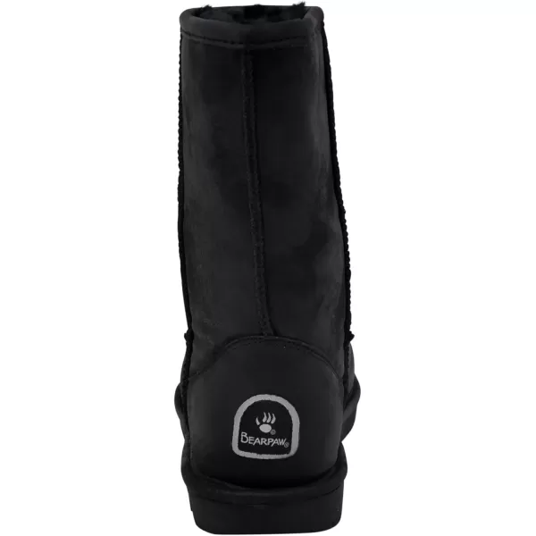 imageBEARPAW Emma Short Womens Classic Winter Slip On Boots Lightweight Suede Boots Multiple ColorsBlack Ii