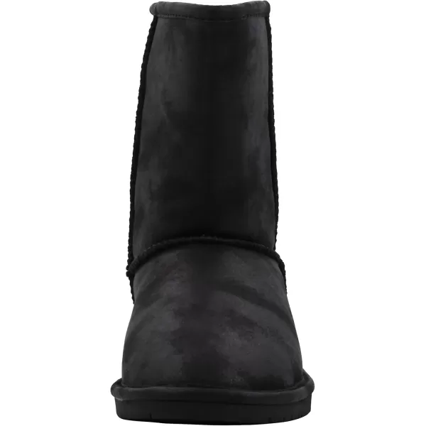 imageBEARPAW Emma Short Womens Classic Winter Slip On Boots Lightweight Suede Boots Multiple ColorsBlack Smooth