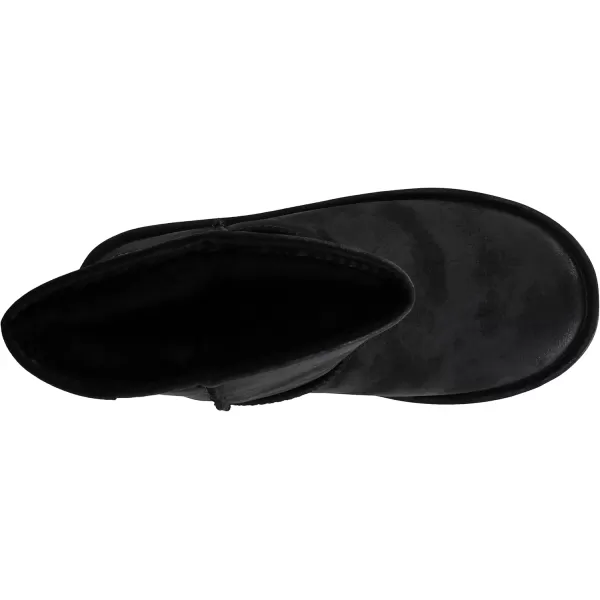 imageBEARPAW Emma Short Womens Classic Winter Slip On Boots Lightweight Suede Boots Multiple ColorsBlack Smooth