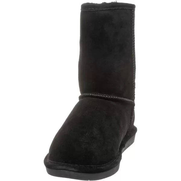 imageBEARPAW Emma Short Womens Classic Winter Slip On Boots Lightweight Suede Boots Multiple ColorsBlack Suede