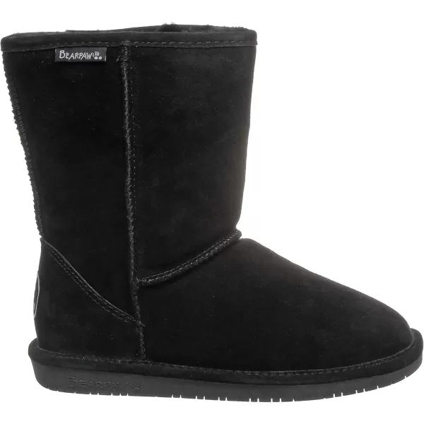 imageBEARPAW Emma Short Womens Classic Winter Slip On Boots Lightweight Suede Boots Multiple ColorsBlack Suede