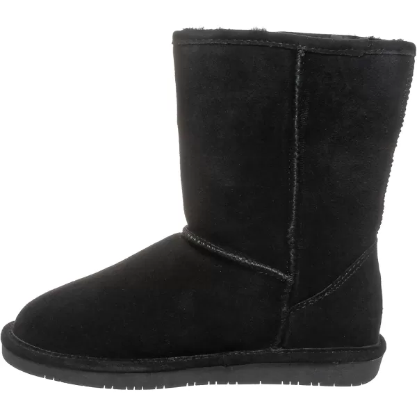 imageBEARPAW Emma Short Womens Classic Winter Slip On Boots Lightweight Suede Boots Multiple ColorsBlack Suede