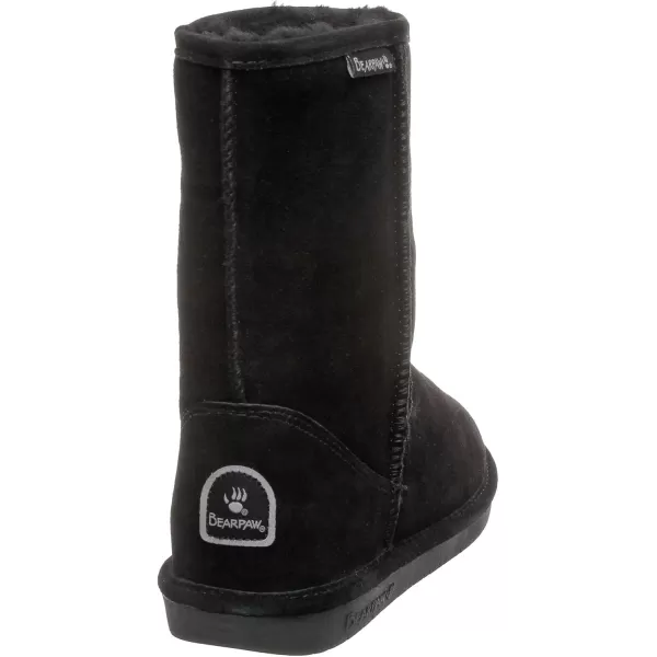 imageBEARPAW Emma Short Womens Classic Winter Slip On Boots Lightweight Suede Boots Multiple ColorsBlack Suede