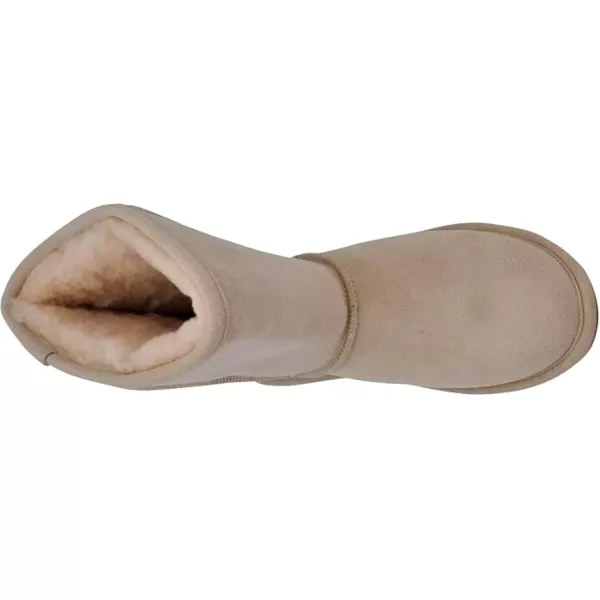 imageBEARPAW Emma Short Womens Classic Winter Slip On Boots Lightweight Suede Boots Multiple ColorsCamel