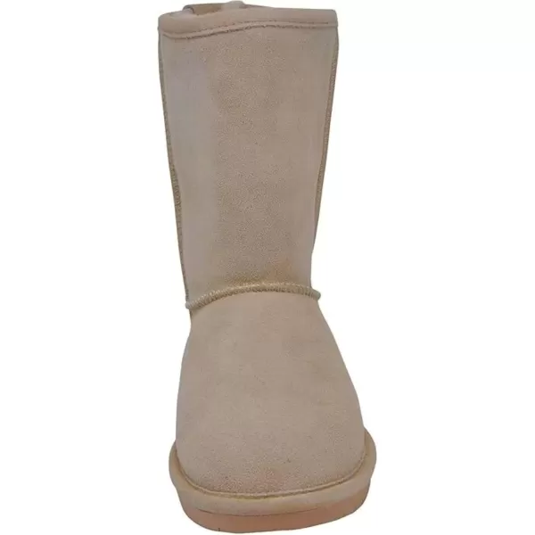imageBEARPAW Emma Short Womens Classic Winter Slip On Boots Lightweight Suede Boots Multiple ColorsCamel