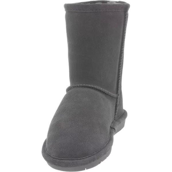 imageBEARPAW Emma Short Womens Classic Winter Slip On Boots Lightweight Suede Boots Multiple ColorsCharcoal