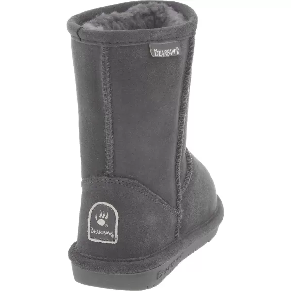imageBEARPAW Emma Short Womens Classic Winter Slip On Boots Lightweight Suede Boots Multiple ColorsCharcoal