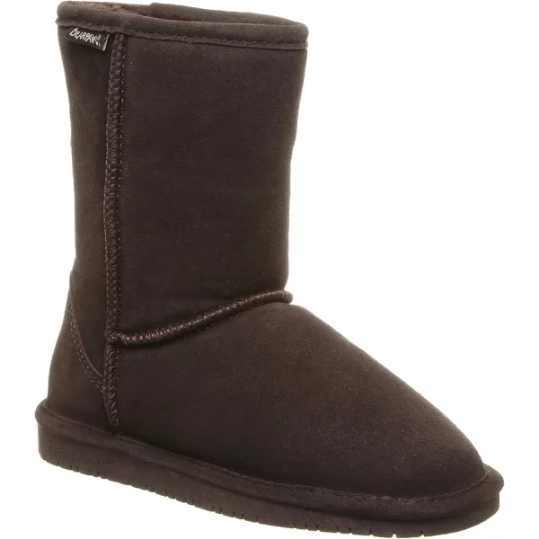 imageBEARPAW Emma Short Womens Classic Winter Slip On Boots Lightweight Suede Boots Multiple ColorsChocolate Ii