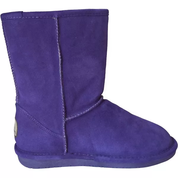 imageBEARPAW Emma Short Womens Classic Winter Slip On Boots Lightweight Suede Boots Multiple ColorsDark Purple