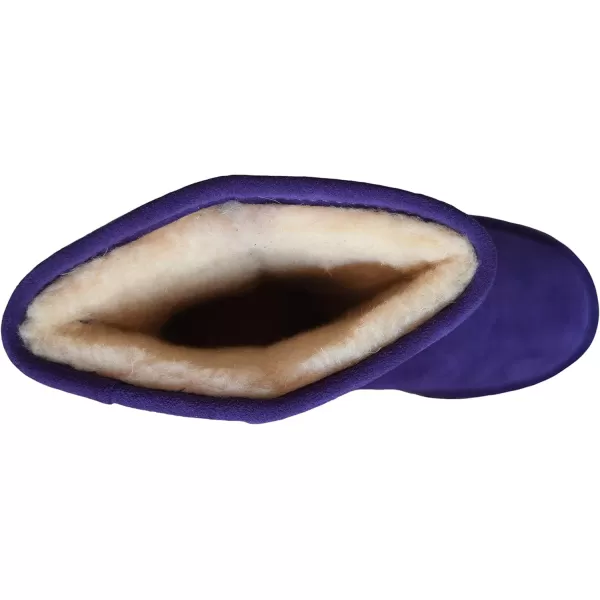 imageBEARPAW Emma Short Womens Classic Winter Slip On Boots Lightweight Suede Boots Multiple ColorsDark Purple