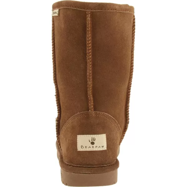 imageBEARPAW Emma Short Womens Classic Winter Slip On Boots Lightweight Suede Boots Multiple ColorsHickory
