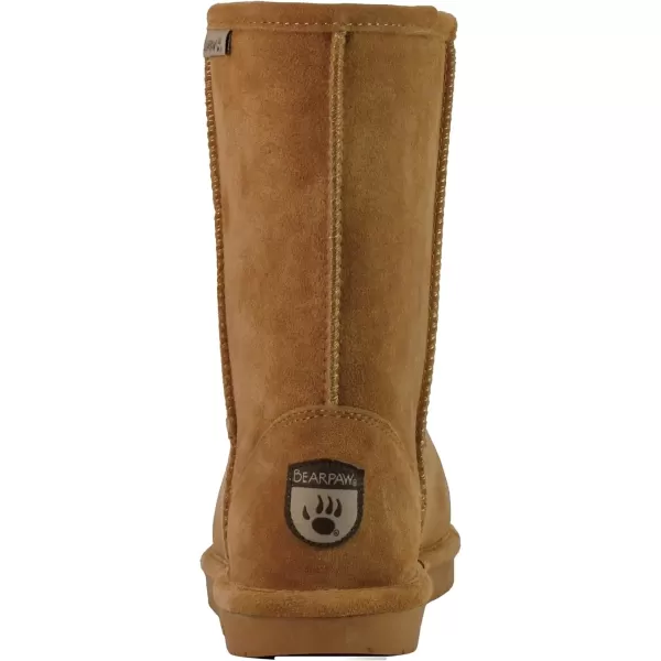 imageBEARPAW Emma Short Womens Classic Winter Slip On Boots Lightweight Suede Boots Multiple ColorsIced Coffee