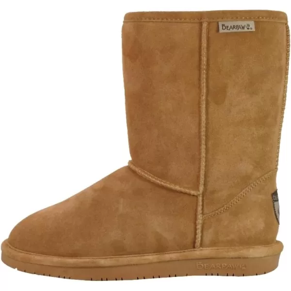 imageBEARPAW Emma Short Womens Classic Winter Slip On Boots Lightweight Suede Boots Multiple ColorsIced Coffee