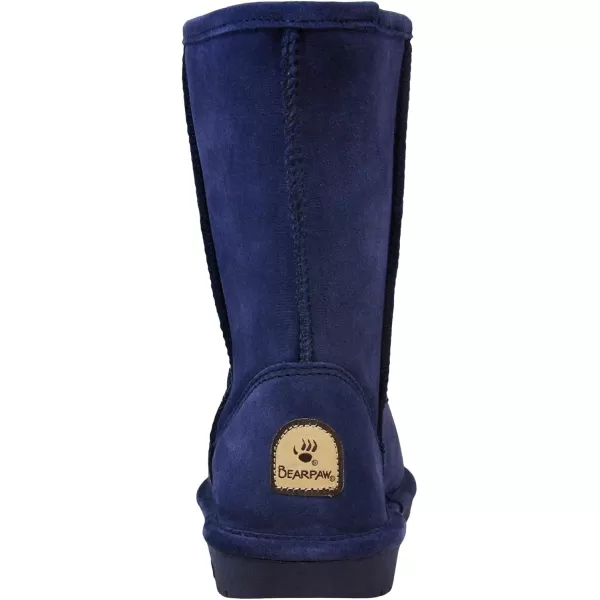 imageBEARPAW Emma Short Womens Classic Winter Slip On Boots Lightweight Suede Boots Multiple ColorsIndigo